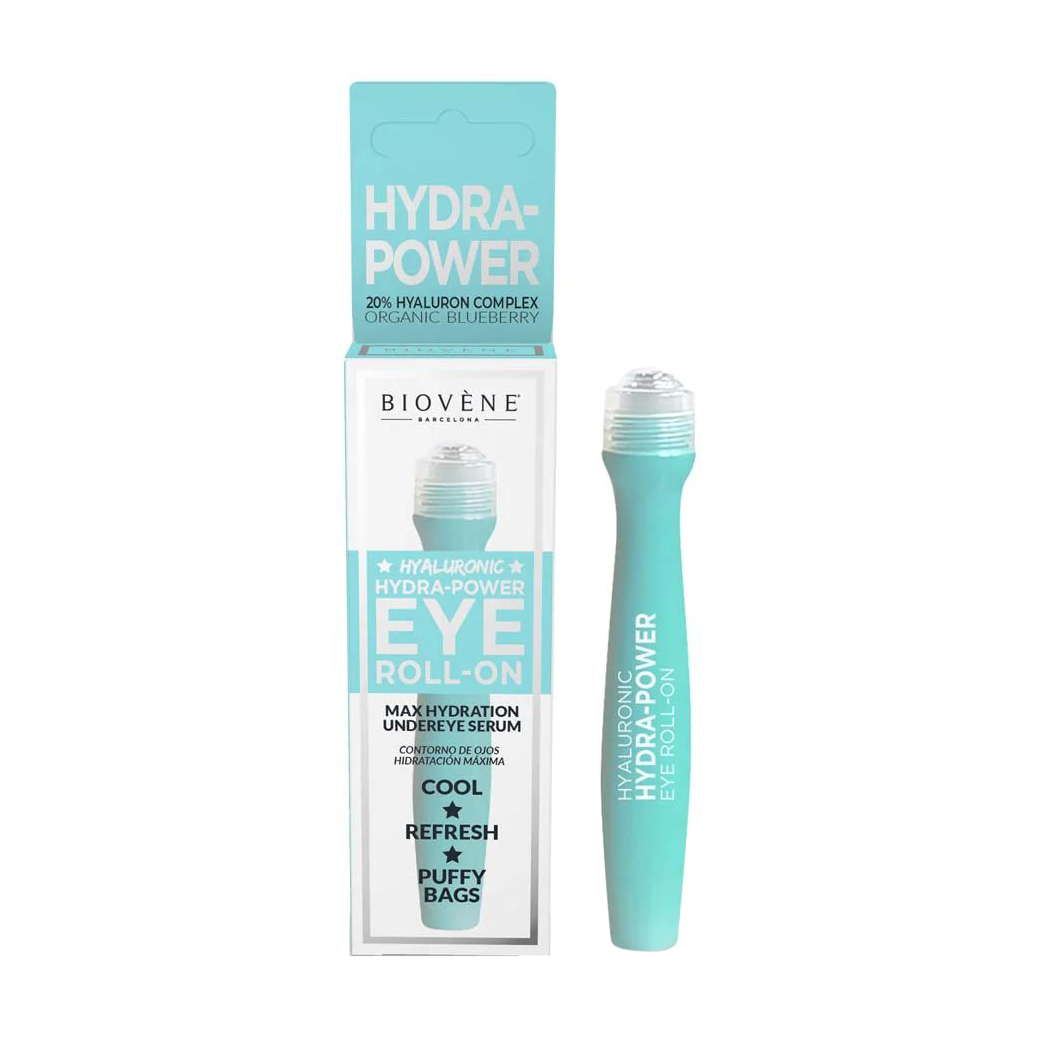 Роликовий концентрат для шкіри навколо очей Biovene Power-Hydrate Nourish Intense 20% HA + Organic Blueberry Eye Concentrate, 15 мл